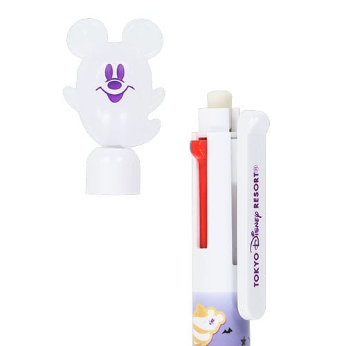 White pen with a purple Tokyo Disney Resort logo and a ghost Mickey cap—perfect for 2025 Halloween Merchandise collectors.