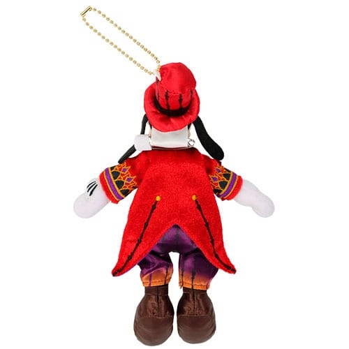 Plush toy dog in a red coat and hat with keychain—part of Tokyo Disney Resort 2025 Halloween Merchandise.