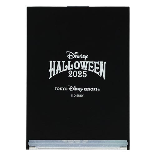 Black notebook cover with "Disney Halloween 2025 Tokyo Disney Resort"—a must-have 2025 Halloween merchandise item.