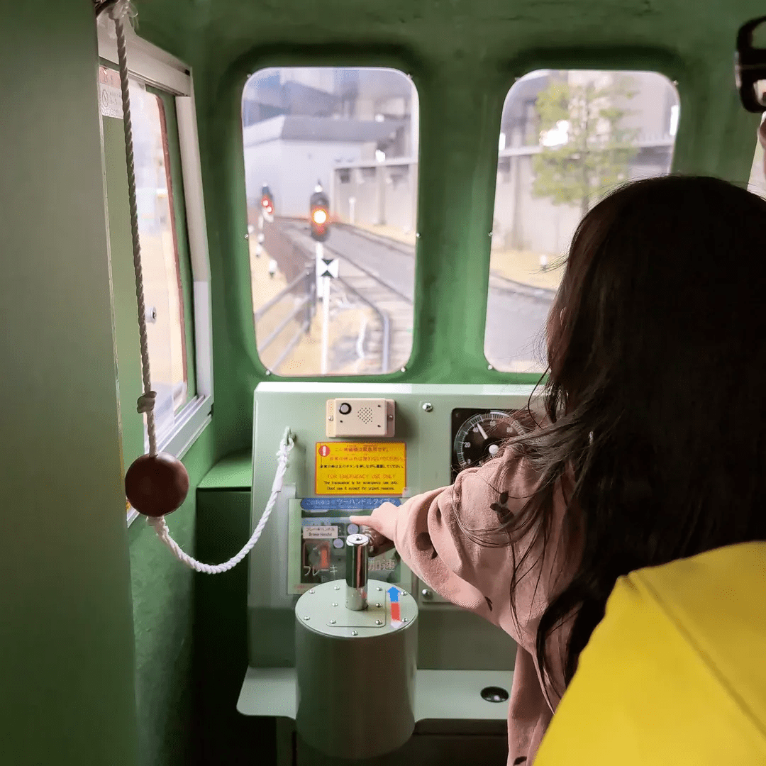 Driving a train at The Railway Museum