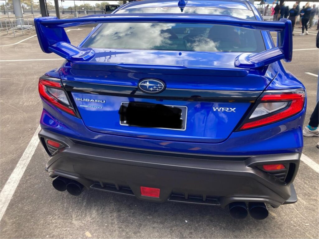 Subarus!! A nice Blue WRX and a slightly older Impreza WRX