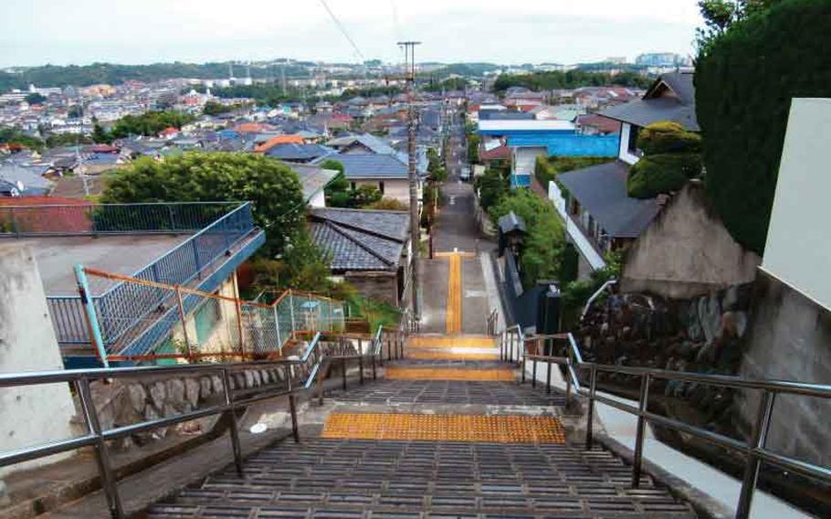 Stairs at Seiseki-Sakuragaoka.
