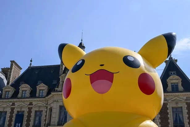 A giant inflatable Pikachu