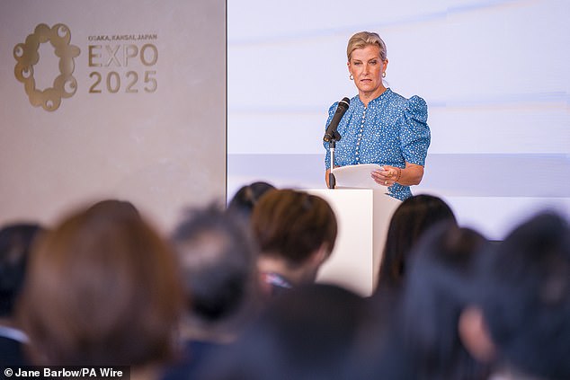 During her time at the expo, Sophie spoke about gender equality at a UN Women panel