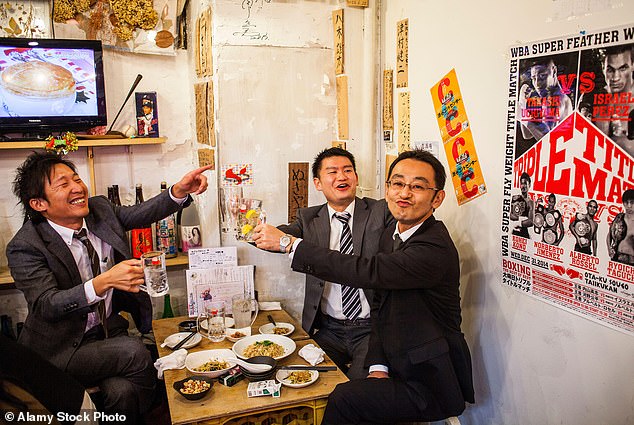 Drinking is deeply engrained in the Japanese workplace. it is customary not to refuse a drink after work, and it is considered rude not to drink at the same pace as your boss