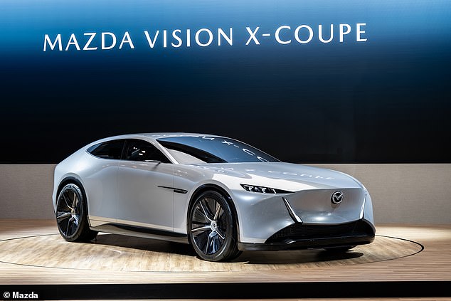 Radical rotary: The four-seater, four-door performance hybrid will come with 530bhp, produced by a turbocharged rotary twin-motor engine