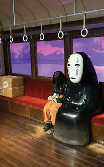 One of the scenes of Spirited Away in the Ghibli Park.