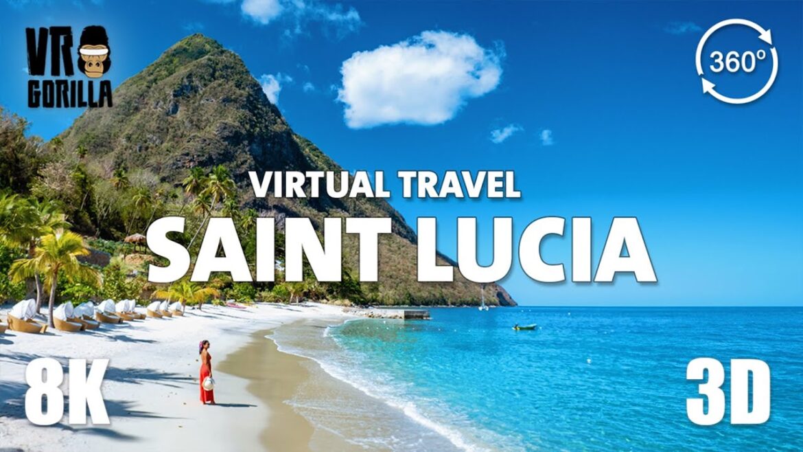 Virtual Travel - Saint Lucia, a Caribbean Island Nation (Teaser) - 8K 360 3D