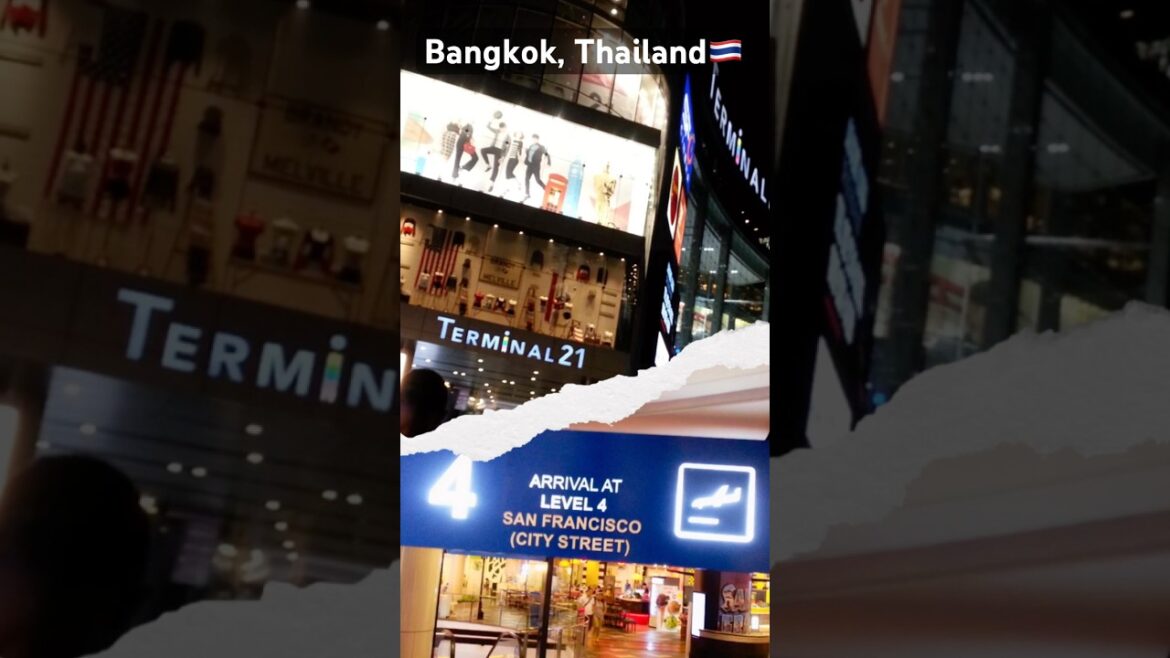 Inside Bangkok’s Airport-Themed Mall✈️🛍️ #shorts #youtubeshorts #travel#viralvideo #viral#thailand