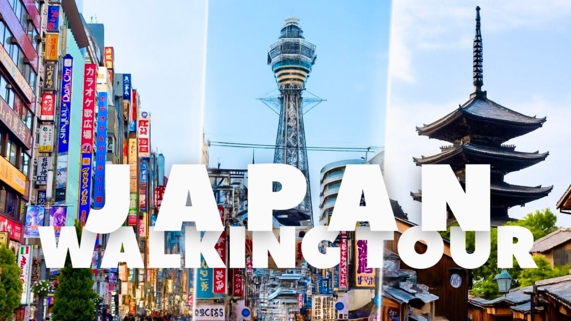 3 Hour Walking Tour in Beautiful JAPAN - Tokyo, Osaka & Kyoto | 4K, 60fps HDR