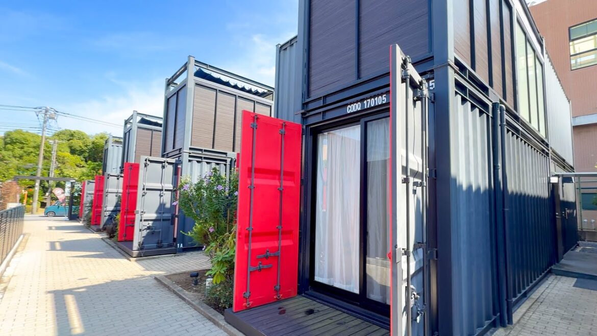 Staying at Japan’s Unique Two-story Container Hotel| HOTEL R9 🏨