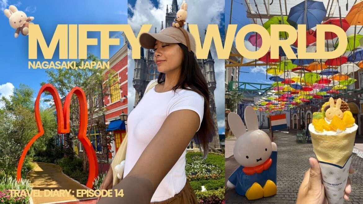 cutest japan travel vlog 🐰 miffy wonder square + huis ten bosch nagasaki | travel diaries ep14