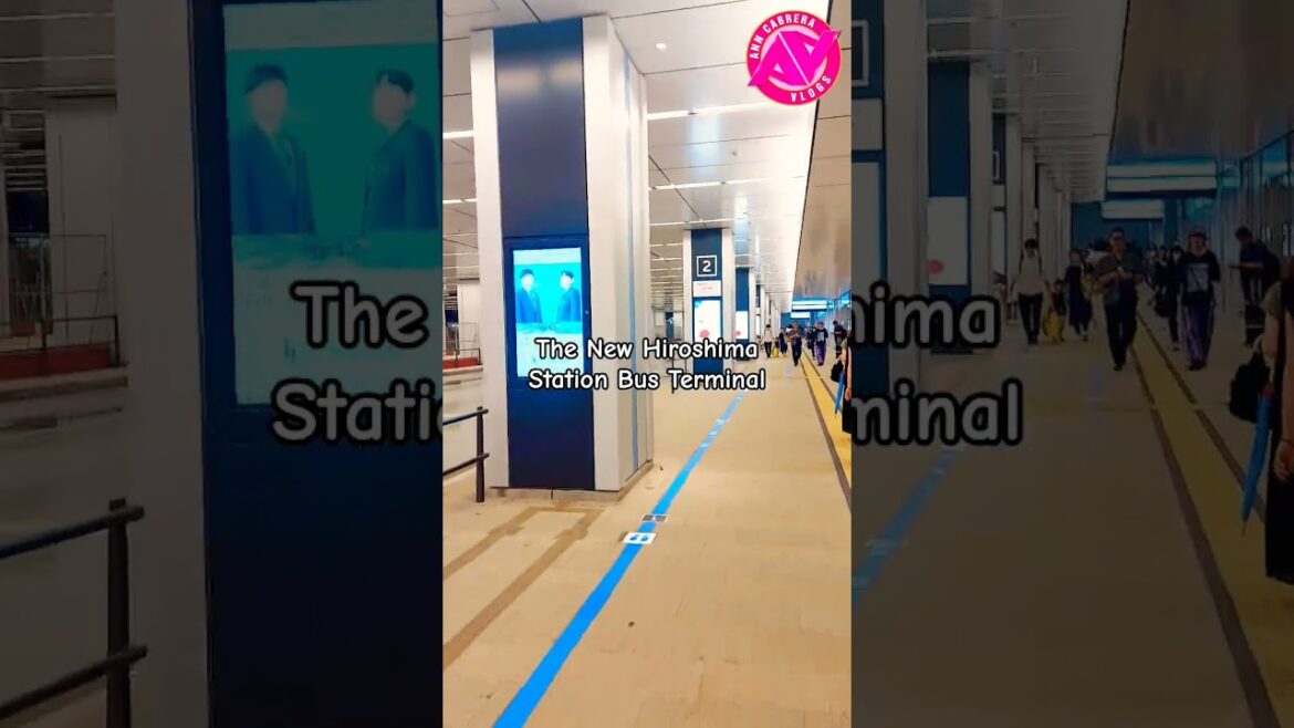 The New Bus Terminal in Hiroshima Station,Hiroshima,Japann #bus #busterminal #terminal