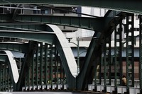Arches of Umaya Bridge are seen from the Taito Ward side in Tokyo, June 4, 2023. (Mainichi/Osamu Sukagawa)