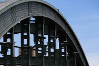 An arch of Umaya Bridge is seen from the Taito Ward side in Tokyo, June 4, 2023. (Mainichi/Osamu Sukagawa)