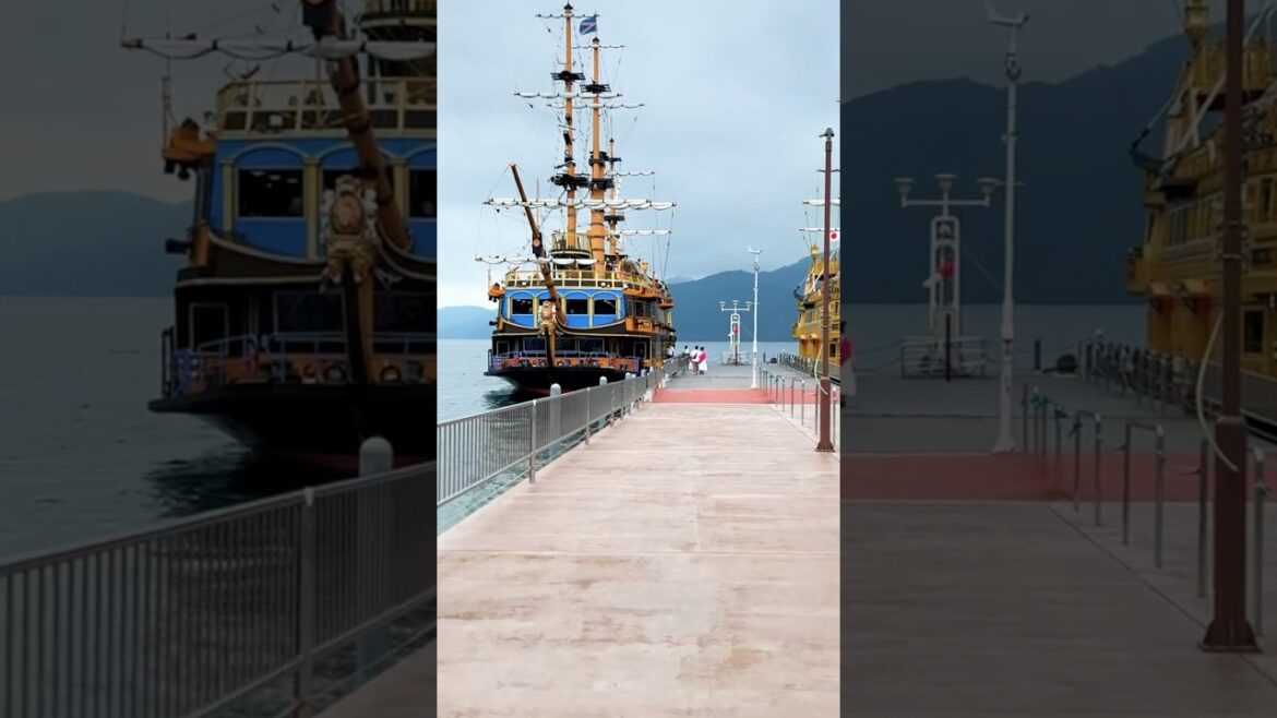 Sailing Through Hakone | Japan Travel Vibes #japanshorts #japantravel #hakoneropeway #pirates