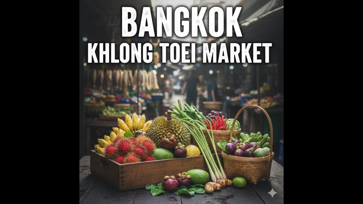 KHLONG TOEI MARKET The REAL Side of Bangkok | Thai Wet Market Tour #asmr #foryou #love