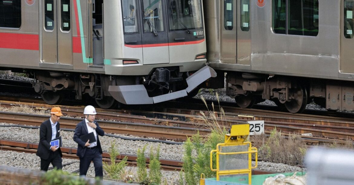Overnight train collision near Tokyo causes long delays for commuters