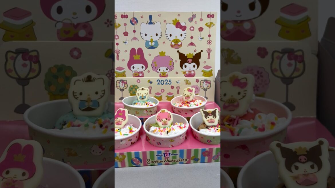 Sanrio Characters × Baskin Robbins Hinamatrsuri Doll Festival #shorts Sanrio Characters × Baskin Robbins Hinamatrsuri Doll Festival #shorts