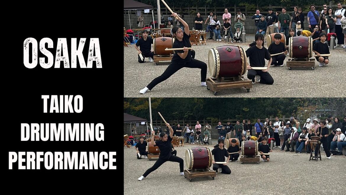 Japan Trip 2024 | Powerful Taiko Drum Performance at Osaka Castle |#Cleantravels Japan Trip 2024 | Powerful Taiko Drum Performance at Osaka Castle |#Cleantravels