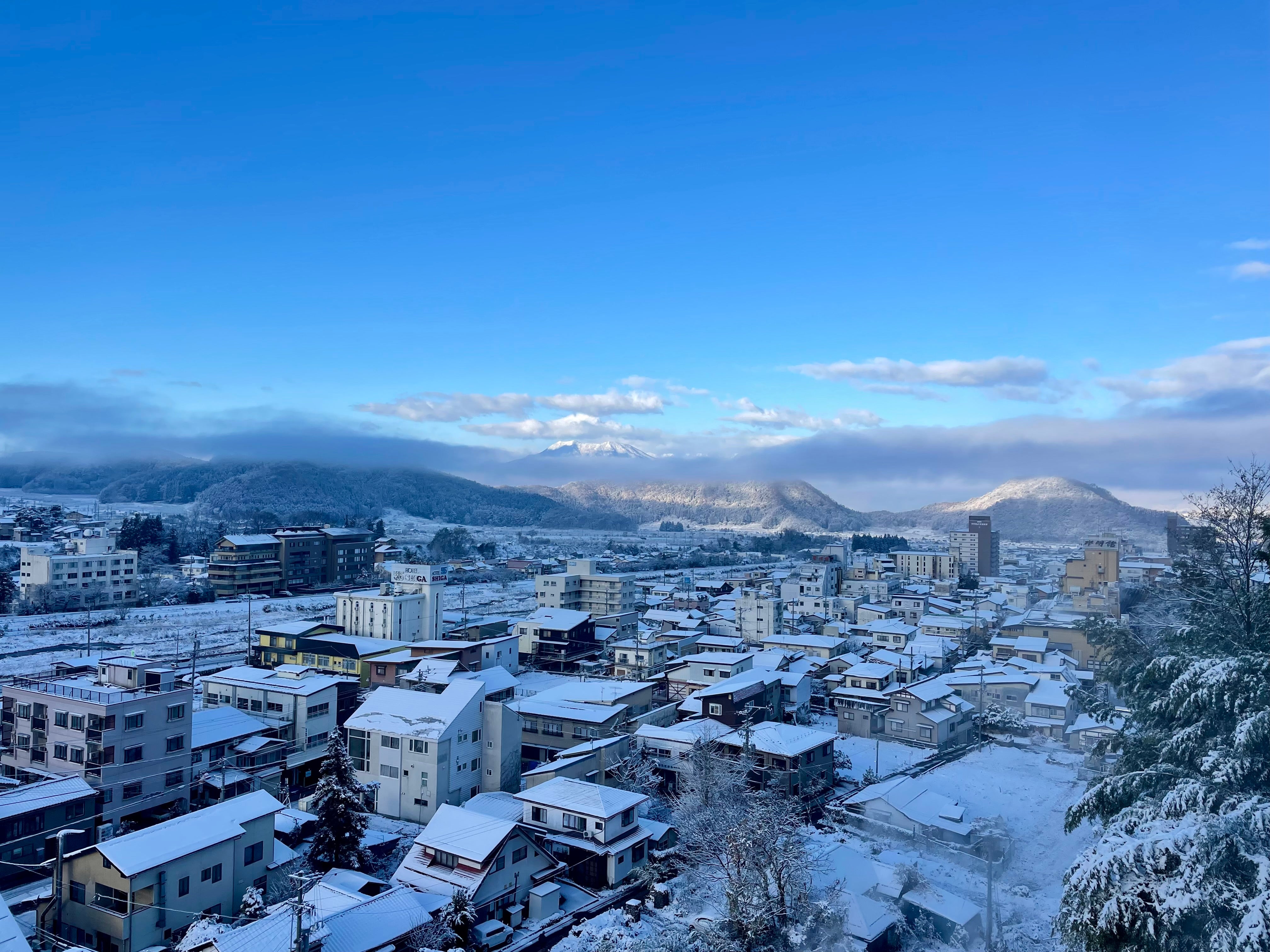 Yamanouchi is the gateway to the Shiga Kogen ski region