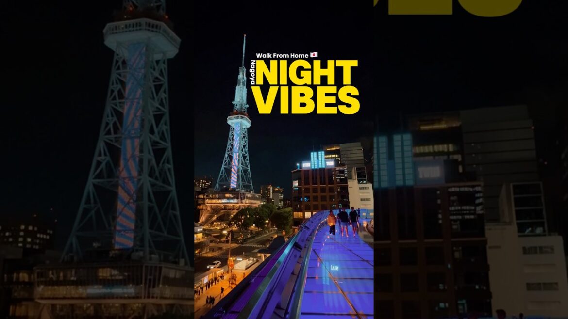 Experience the vibrant night vibes of Sakae, Nagoya #nagoya #sakae #miraitower