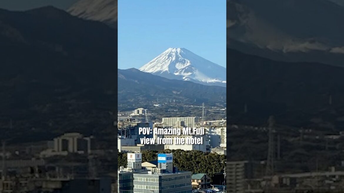 POV: Amazing Mt.Fuji view from the hotel #visitjapan #japantravel #japantrip