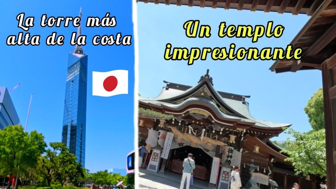 visitamos un templo histórico y la impresionante torre Fukuoka🇯🇵 #japon #ramen #fukuoka #tokio