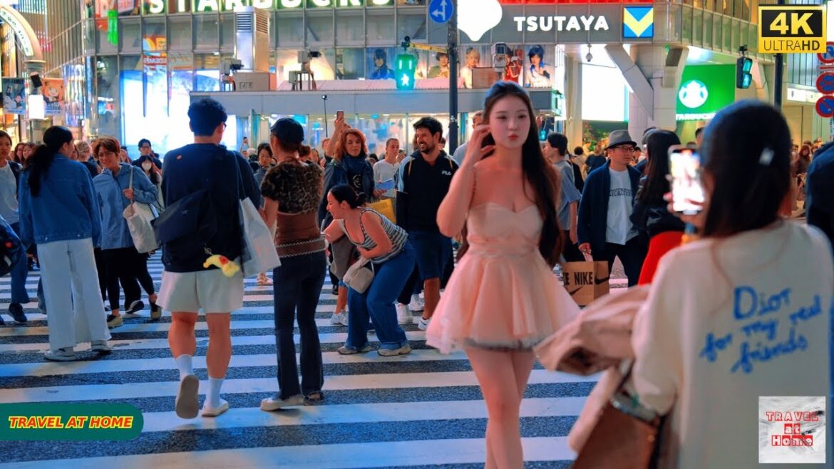 4K HDR Japan travel 2025 | Walk in Shibuya (渋谷) Tokyo Japan |Relaxing Natural City ambience