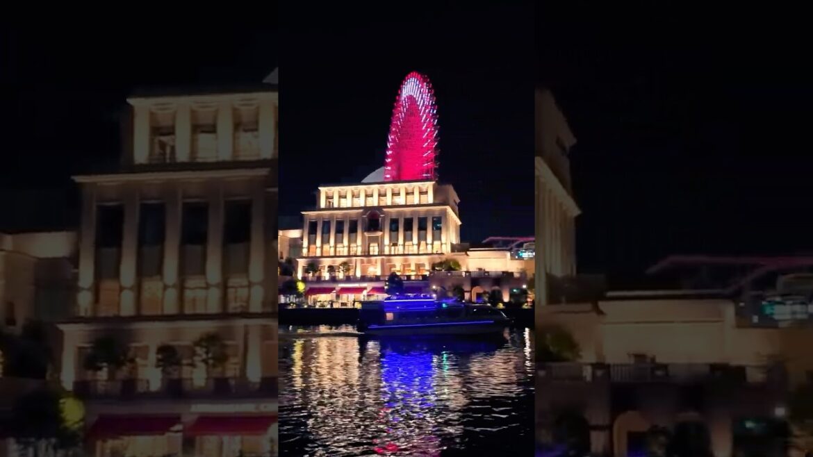 A Walk Through Yokohama Minato Mirai at Night, Japan! #japan #4k #walkingtour
