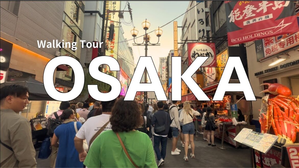 Osaka Namba & Dotonbori Weekend Daytime Walking Tour in October | October 2025 • 4K HDR
