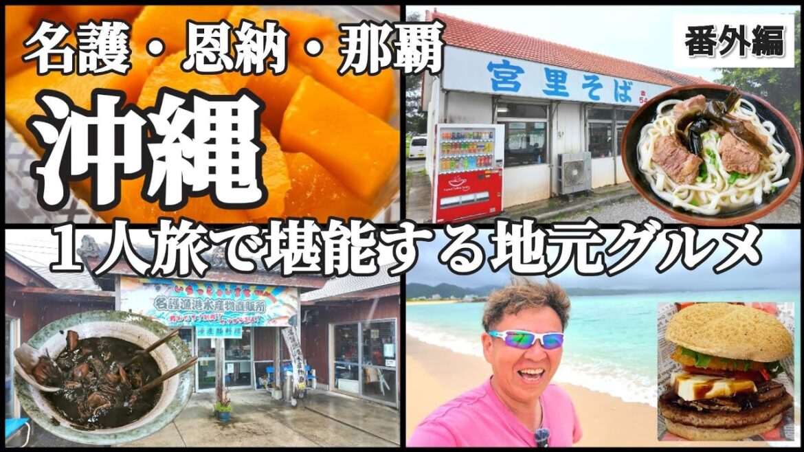 【番外編｜沖縄一人旅】台風トラブルから始まる名護グルメ旅｜ジャングリアの余韻と絶品イカスミ汁・生マンゴー・沖縄そば