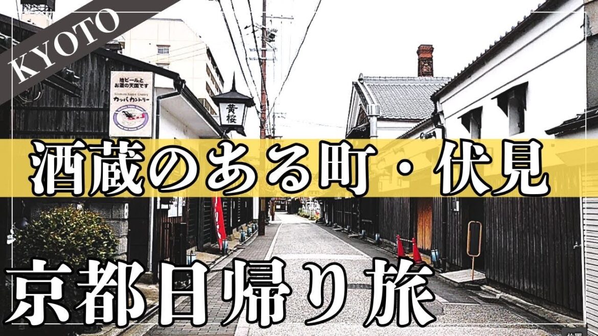 【京都伏見日帰り旅】酒蔵のある町でランチに利き酒｜大人の観光スポットで1日楽しむ