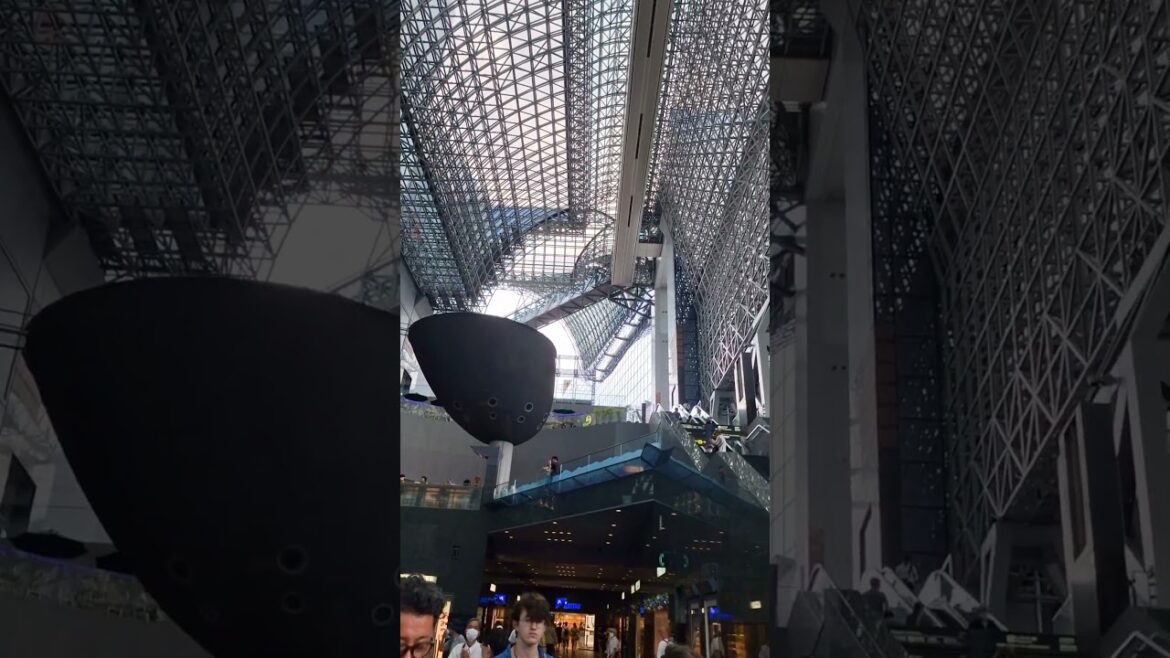 Kyoto Station in Japan #travel #vlog #shorts