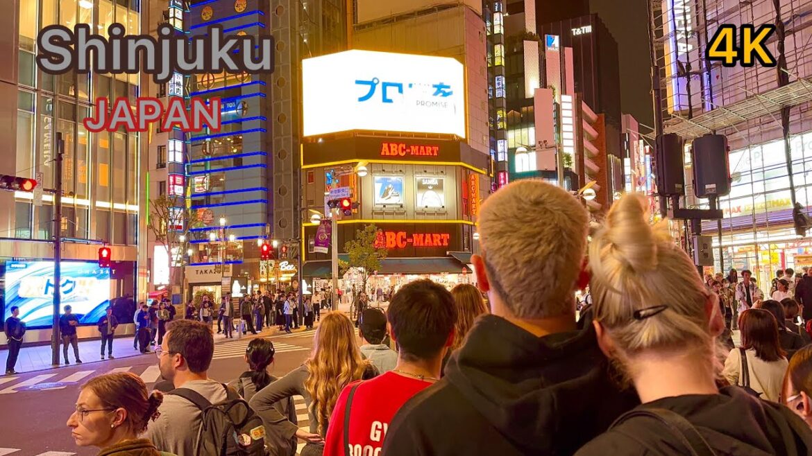 4K HDR Evening Walking Tour in Shinjuku. Tokyo, Japan. 4K HDR Evening Walking Tour in Shinjuku. Tokyo, Japan.