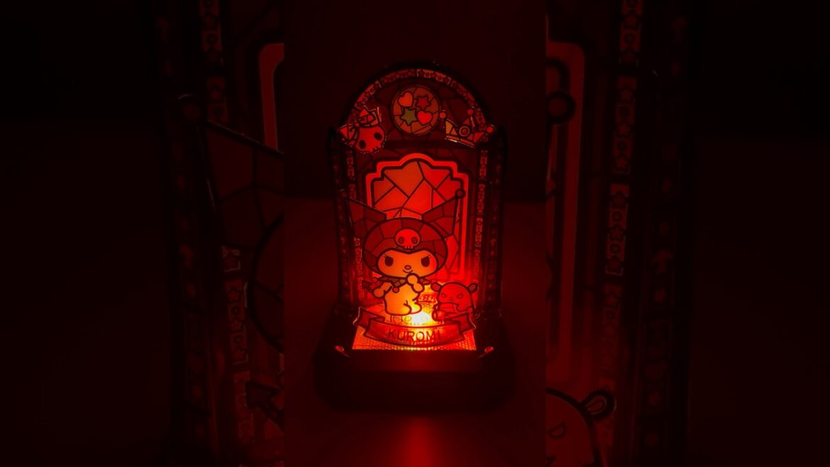 Kuromi Stained Glass style Easy Craft Kit Kumitera Sanrio Characters #shorts