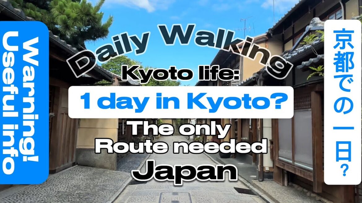 1 day in Kyoto? Only #walking route needed #kyoto #japan for #travel : Daily walking life!