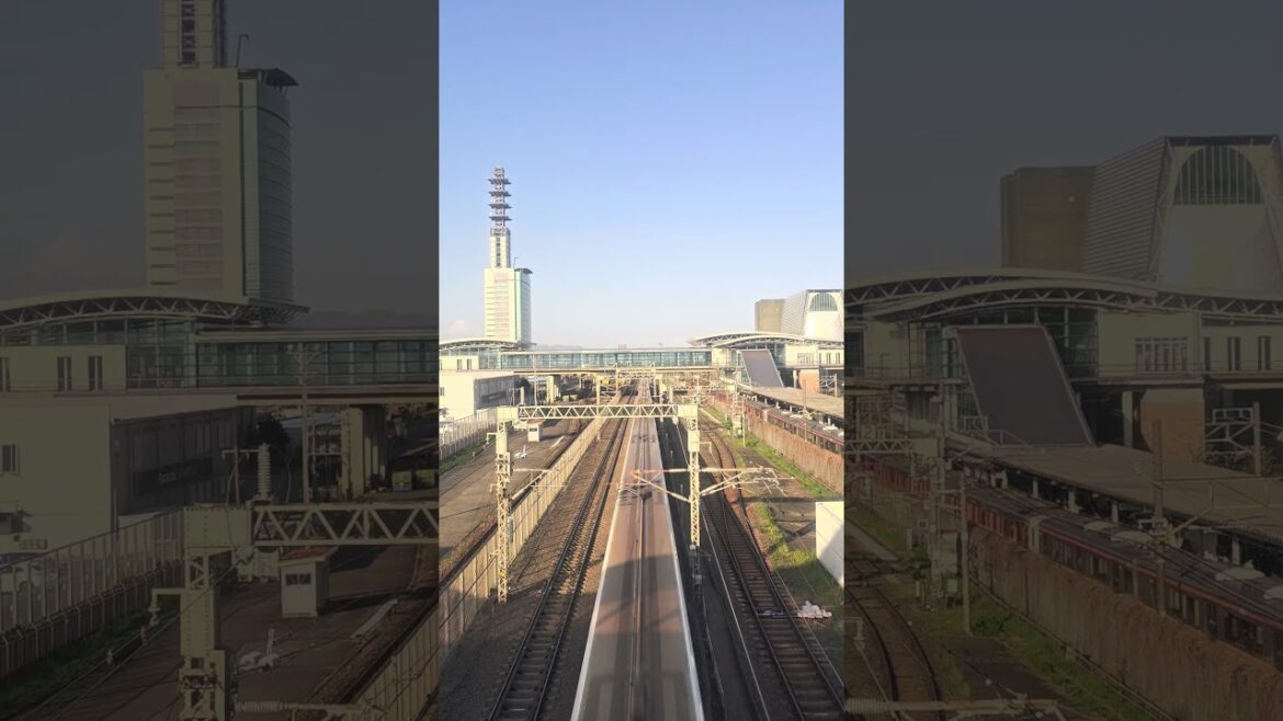 Fujisan on the Left, Shinkansen Beneath - Shizuoka, Japan