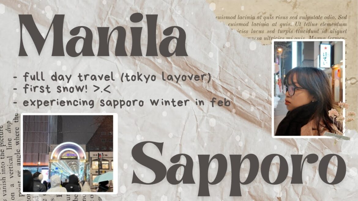 24 hours manila to sapporo ✈️ japan travel vlog 24 hours manila to sapporo ✈️ japan travel vlog