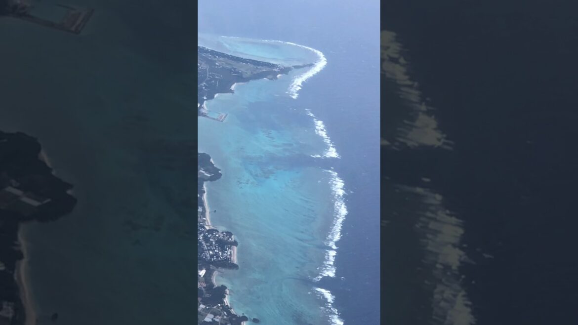 okinawa island …from the sky 🌌 20000 feet elevation ✈️ okinawa island …from the sky 🌌 20000 feet elevation ✈️