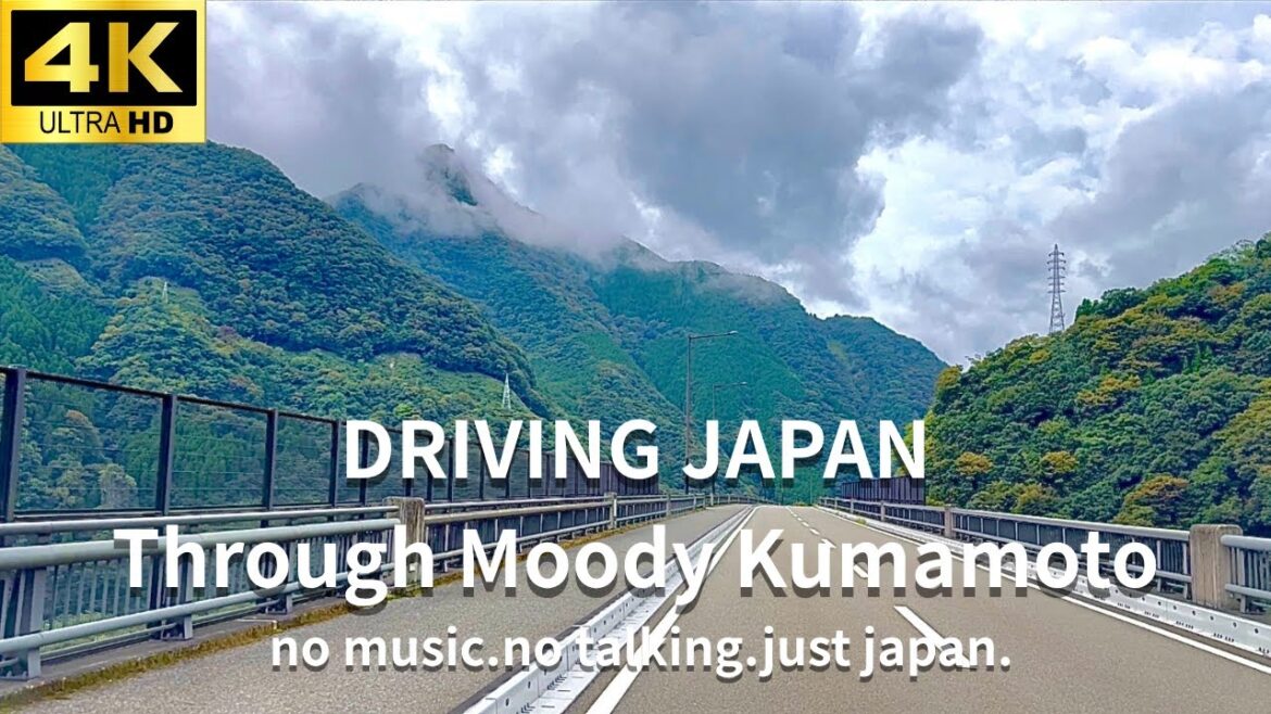 A Moody, Rainy Drive Through the Heart of Kumamoto, Japan | 雨の熊本ドライブ [4K]