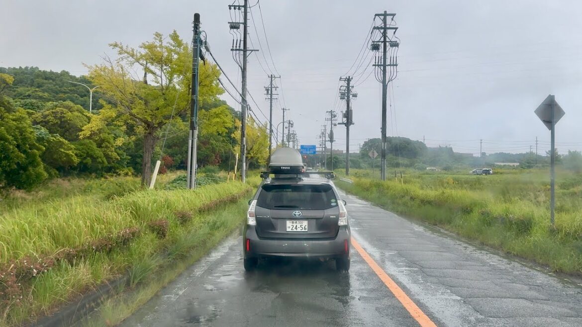 Morning Rain Drive | Gamagori Toyokawa Toyohashi Route | Aichi Prefecture | JAPAN Road Trip | 4K HDR Morning Rain Drive | Gamagori Toyokawa Toyohashi Route | Aichi Prefecture | JAPAN Road Trip | 4K HDR