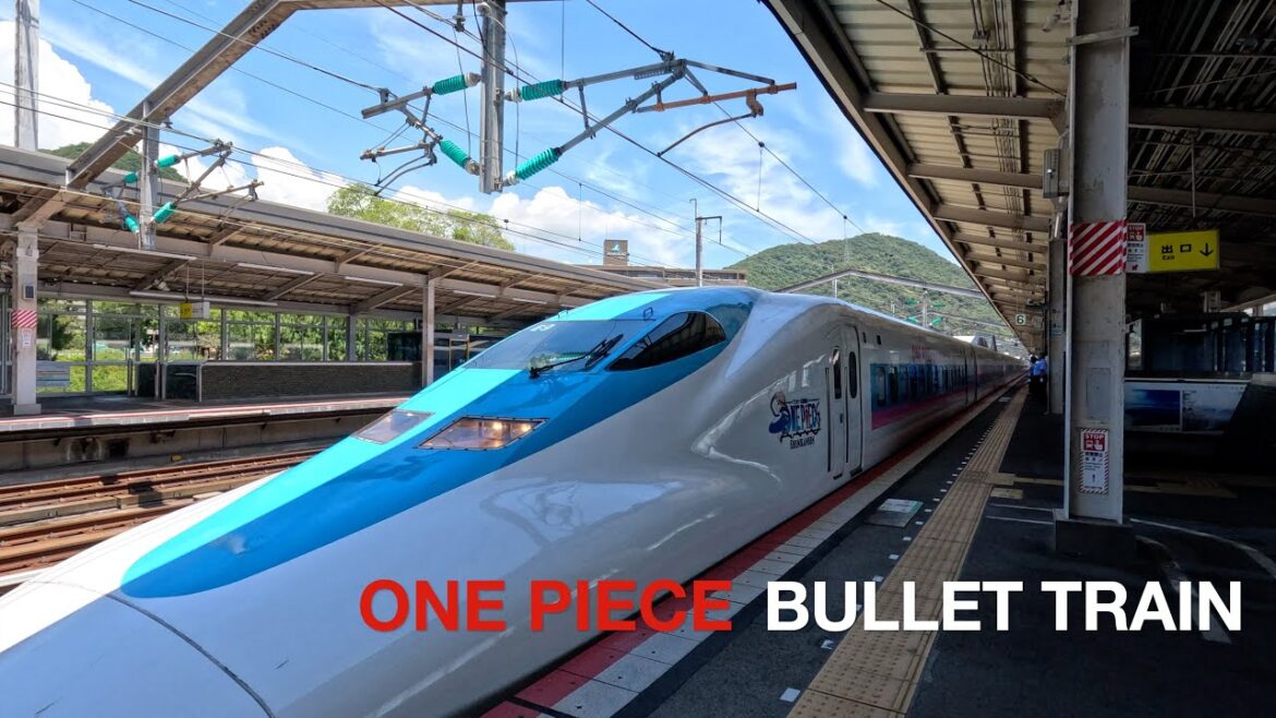 One Piece Bullet Train Shinkansen #japan #onepiece #love #happy #you #travel #trip #bullet #train