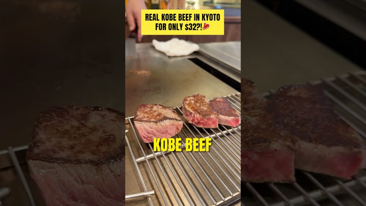 Real Kobe beef in Kyoto for only $32?!🥩 #visitjapan #japantrip #japantravel Real Kobe beef in Kyoto for only $32?!🥩 #visitjapan #japantrip #japantravel