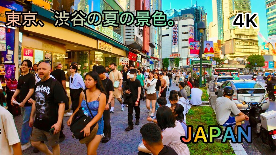 4K HDR Walking tour in  Shibuya . #summer Tokyo , Japan. 4K HDR Walking tour in  Shibuya . #summer Tokyo , Japan.