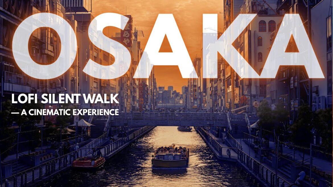 Osaka Cinematic Walk — Shinkansen, Capsule Hotel, Expo 2025 & Dotonbori | Silent 4K Lofi Film