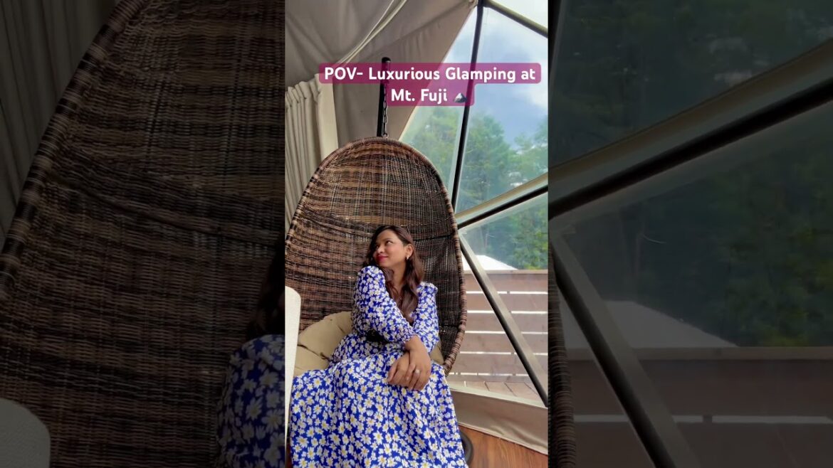 Luxurious Glamping at my.Fuji🗻#travel #minivlog #japan #mountfuji #glamping #luxury #explore #room