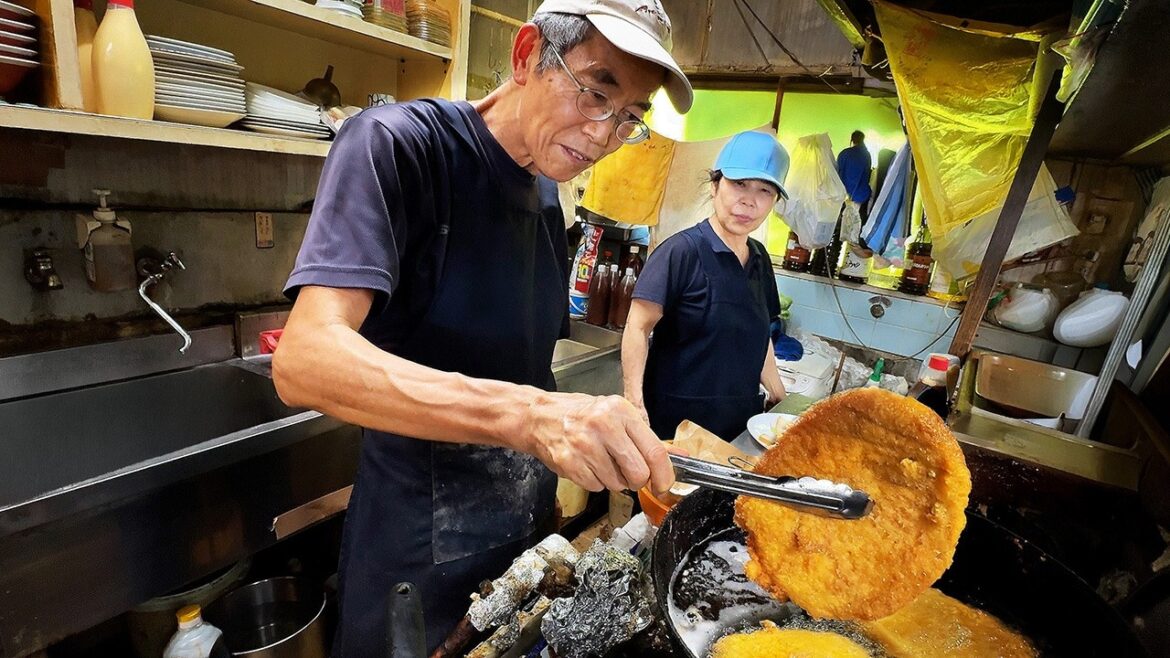 $4 Giant Katsu Sandwich in Japan! 70-Year-Old Couple Works 37 Years No Breaks