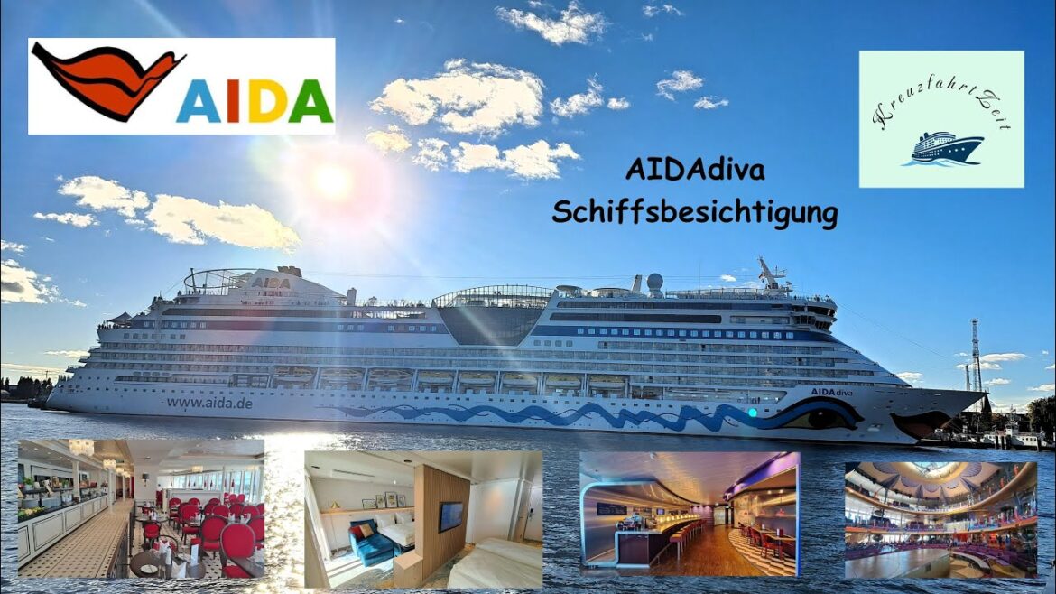 AIDA Evolution AIDAdiva Schiffsbesichtigung Warnemünde Rundgang Kreuzfahrtschiff