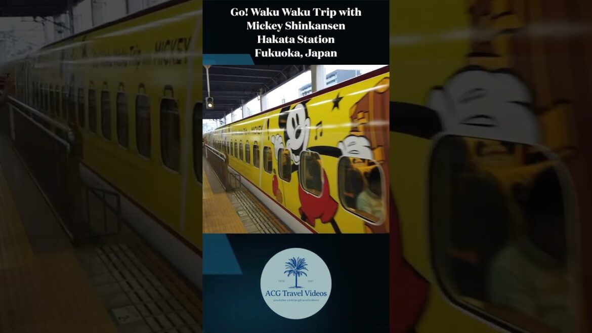 Go! Waku Waku Trip with Mickey Shinkansen – Hakata Station – Fukuoka, Japan Go! Waku Waku Trip with Mickey Shinkansen - Hakata Station - Fukuoka, Japan